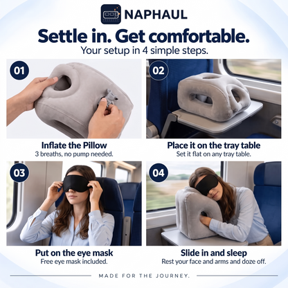 NAPHAUL™ Rail Class Travel Sleep Pillow